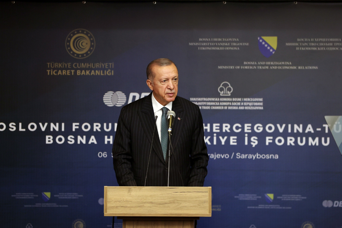 Cumhurbaşkanı Erdoğan: 'Bosna Hersek ile 2022 sonunda 1 milyar dolar ticaret hacmini aşmayı hedefliyoruz'